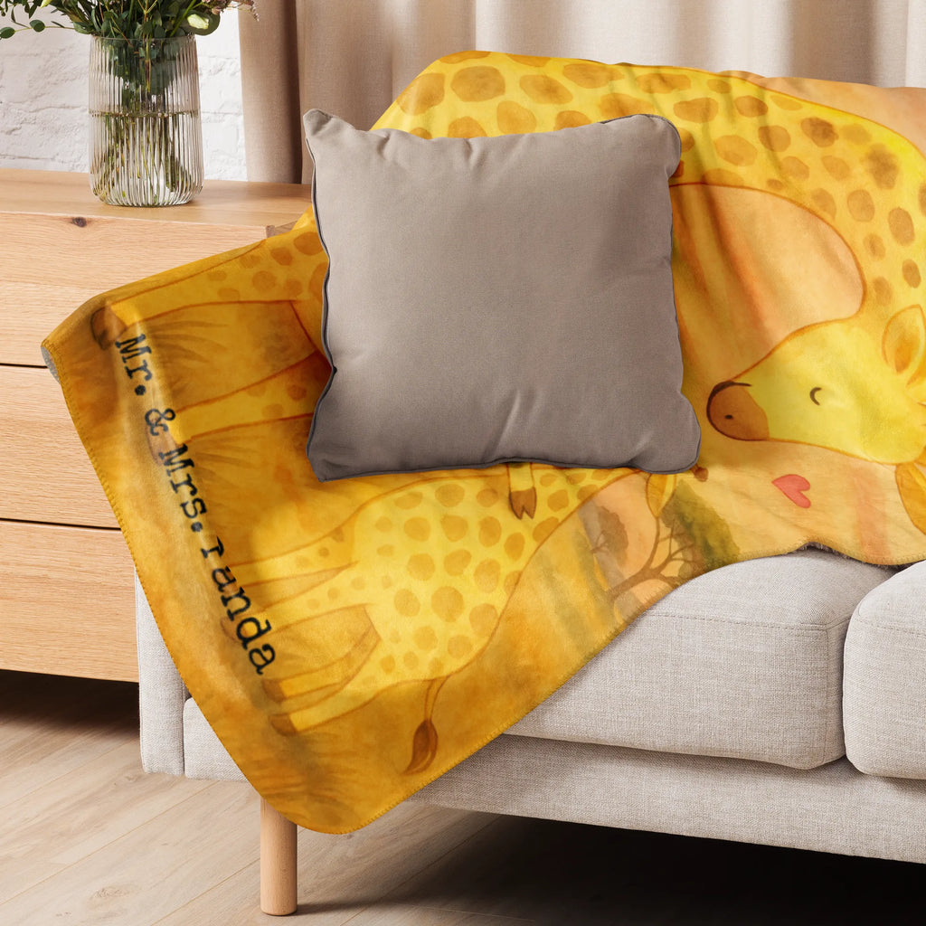 Sherpa Kuscheldecke Giraffe Kind Design Afrika, Wildtiere, Mama, Tochter, Sohn, Mutter, Giraffe, Lieblingsmensch, Kind