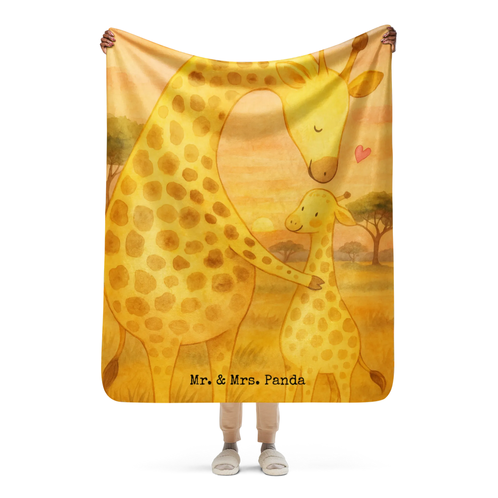 Sherpa Kuscheldecke Giraffe Kind Design Afrika, Wildtiere, Mama, Tochter, Sohn, Mutter, Giraffe, Lieblingsmensch, Kind