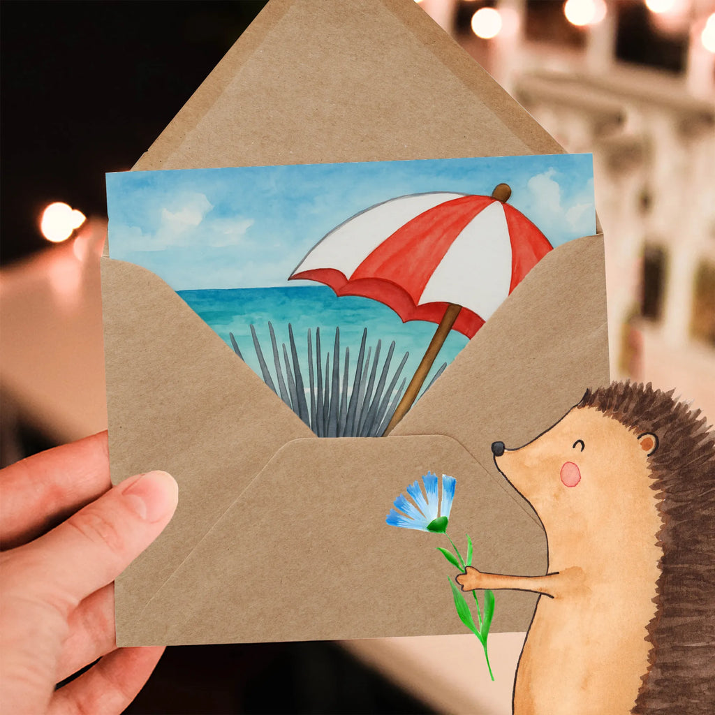 Deluxe Karte Seeigel Design Karte, Grußkarte, Klappkarte, Einladungskarte, Glückwunschkarte, Hochzeitskarte, Geburtstagskarte, Hochwertige Grußkarte, Hochwertige Klappkarte, Meerestiere, Meer, Urlaub, Seeigel, Achtsamkeit, Selbstakzeptanz, Selbstliebe, Hier und Jetzt, Leben, Lebe