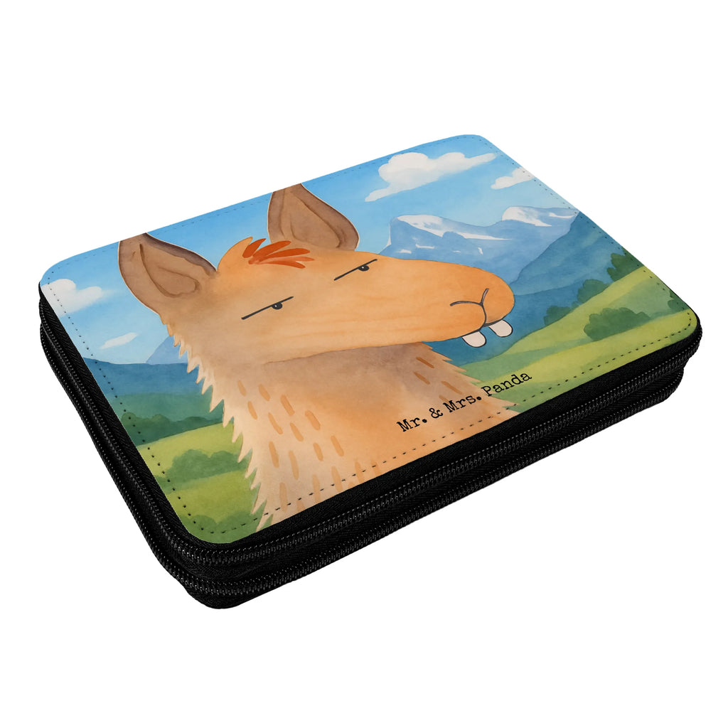 Federmappe Lamakopf Genervt Design Federmappe, Stiftetasche, Stifte Etui, Schule, Einschulung, Geschenk, Kind, Schüler, Schülerin, Stifterolle, Federmäppchen, Motiv, Grundschule, Federmäppchen bedruckt, Büro Stifte Etui, Bestückte Federmappe, Kinder Federmappe, Federmappe Einschulung, Lama, Alpaka, Lamas, Recht haben, genervt sein, Freundin, beste Freundin, Partnerin, Büro, Büroalltag, Chef, Chefin, Azubi