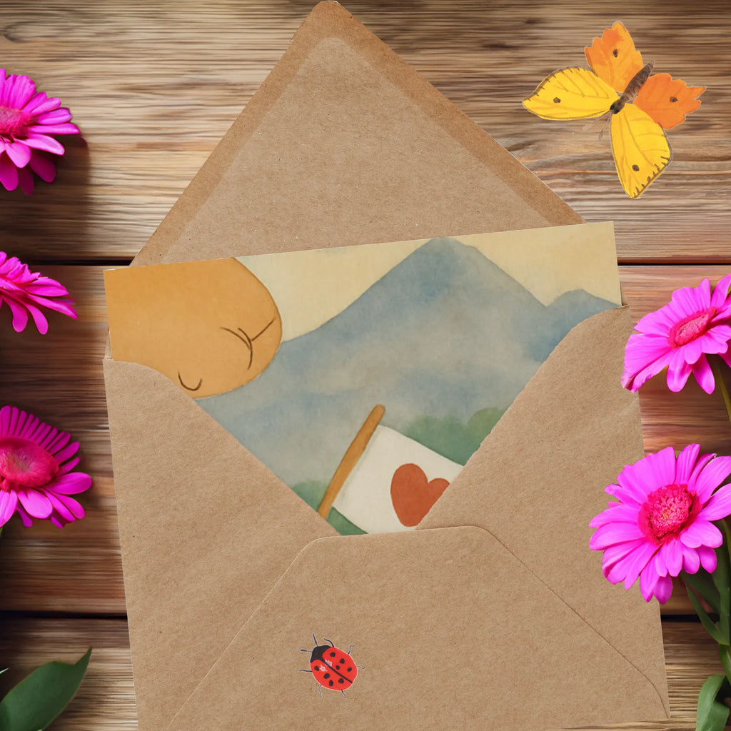 Deluxe Karte Alpaka Fahne Design Hochwertige Grußkarte, Klappkarte, Hochzeitskarte, Glückwunschkarte, Grußkarte, Hochwertige Klappkarte, Einladungskarte, Karte, Geburtstagskarte, Alpaka, Lama, Alpakas, Liebe, Lamas