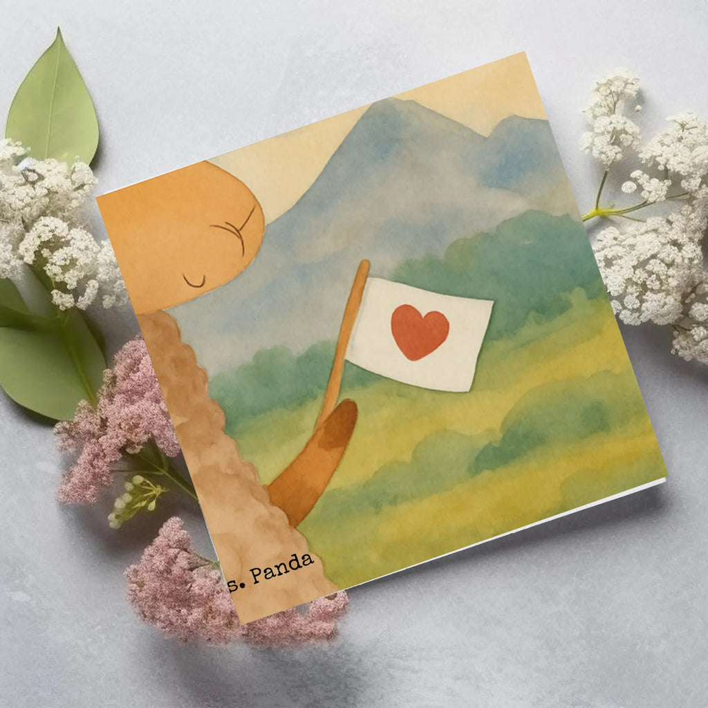 Deluxe Karte Alpaka Fahne Design Hochwertige Grußkarte, Klappkarte, Hochzeitskarte, Glückwunschkarte, Grußkarte, Hochwertige Klappkarte, Einladungskarte, Karte, Geburtstagskarte, Alpaka, Lama, Alpakas, Liebe, Lamas