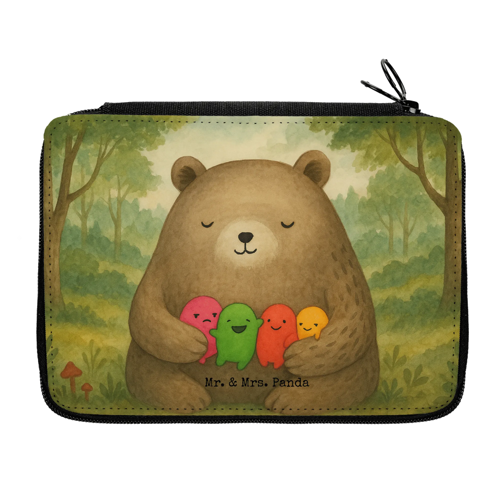 Federmappe Bär Gefühl Design Federmappe, Stiftetasche, Stifte Etui, Schule, Einschulung, Geschenk, Kind, Schüler, Schülerin, Stifterolle, Federmäppchen, Motiv, Grundschule, Federmäppchen bedruckt, Büro Stifte Etui, Bestückte Federmappe, Kinder Federmappe, Federmappe Einschulung, Bär, Teddy, Teddybär, Wahnsinn, Verrückt, Durchgedreht