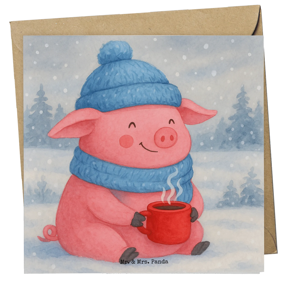 Deluxe Karte Schweinchen Glühwein Design Karte, Grußkarte, Klappkarte, Einladungskarte, Glückwunschkarte, Hochzeitskarte, Geburtstagskarte, Hochwertige Grußkarte, Hochwertige Klappkarte, Winter, Weihnachten, Weihnachtsdeko, Nikolaus, Advent, Heiligabend, Wintermotiv, Glühwein, Betrunken, Weihnachtsmarkt, Spruch