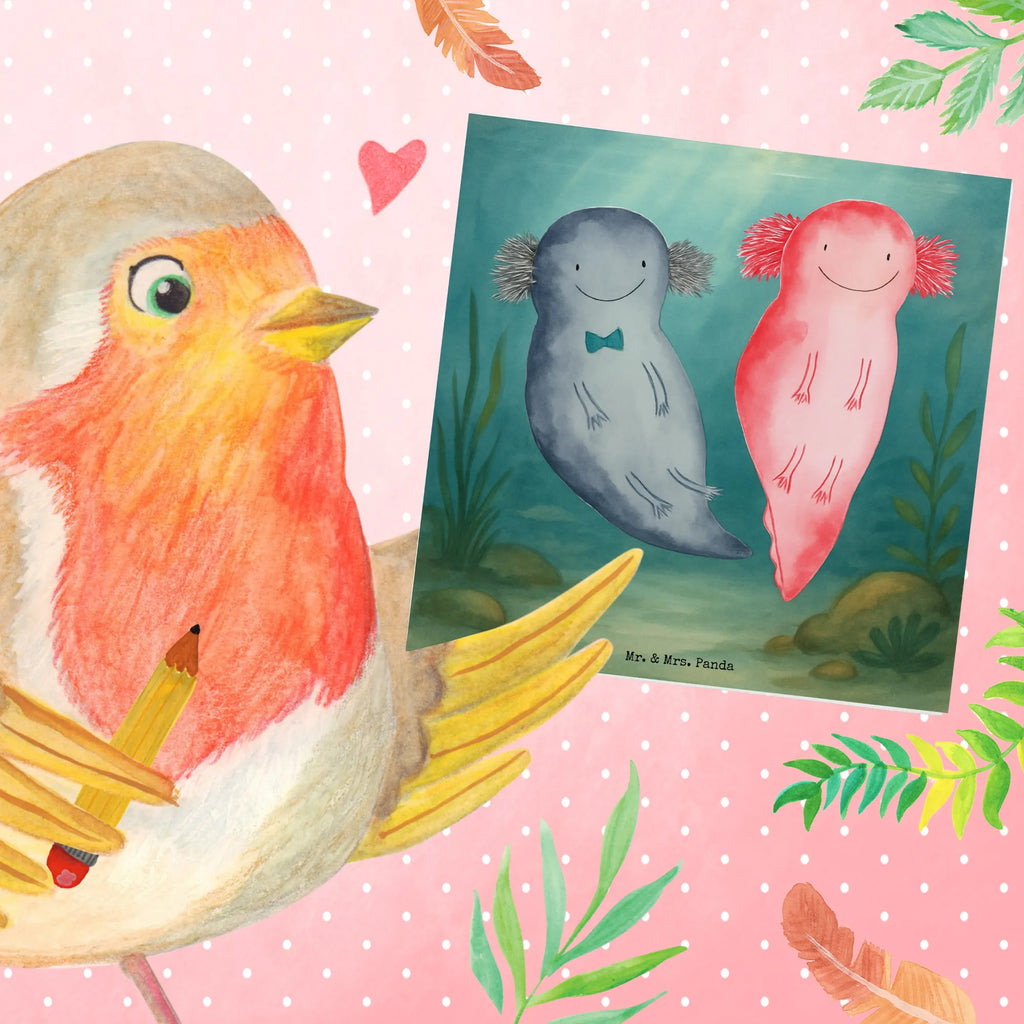 Deluxe Karte Axolotl Liebe Design Karte, Grußkarte, Klappkarte, Einladungskarte, Glückwunschkarte, Hochzeitskarte, Geburtstagskarte, Hochwertige Grußkarte, Hochwertige Klappkarte, Liebe, Partner, Freund, Freundin, Ehemann, Ehefrau, Heiraten, Verlobung, Heiratsantrag, Liebesgeschenk, Jahrestag, Hocheitstag, Valentinstag, Geschenk für Frauen, Hochzeitstag, Mitbringsel, Geschenk für Freundin, Geschenk für Partner, Liebesbeweis, für Männer, für Ehemann