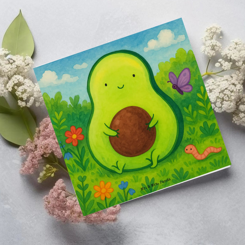Deluxe Karte Avocado Kern Design Karte, Grußkarte, Klappkarte, Einladungskarte, Glückwunschkarte, Hochzeitskarte, Geburtstagskarte, Hochwertige Grußkarte, Hochwertige Klappkarte, Avocado, Veggie, Vegan, Gesund, Avokado, Avocadokern, Kern, Pflanze, Spruch Leben