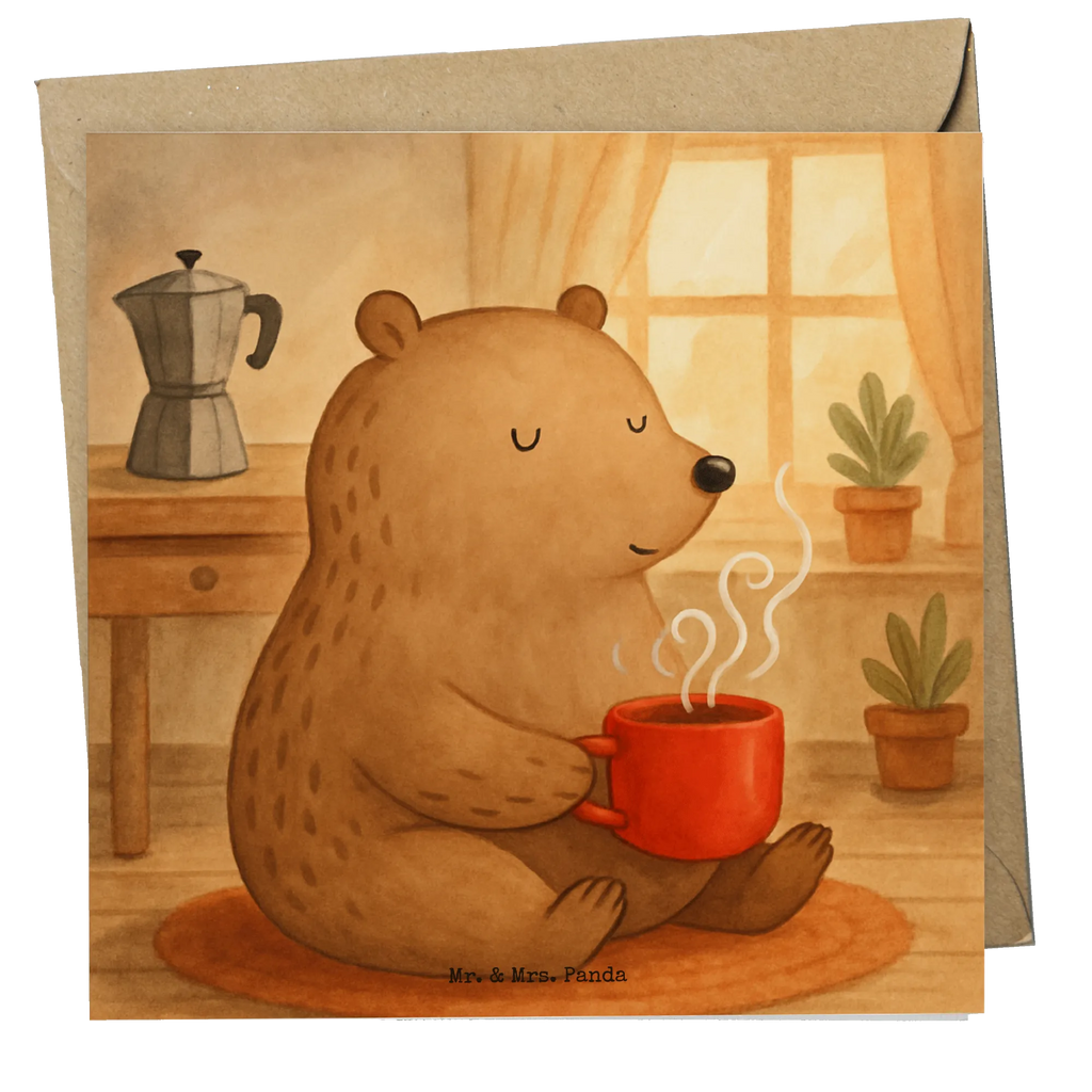 Deluxe Karte Bär Morgenkaffee Design Karte, Grußkarte, Klappkarte, Einladungskarte, Glückwunschkarte, Hochzeitskarte, Geburtstagskarte, Hochwertige Grußkarte, Hochwertige Klappkarte, Liebe, Partner, Freund, Freundin, Ehemann, Ehefrau, Heiraten, Verlobung, Heiratsantrag, Liebesgeschenk, Jahrestag, Hocheitstag, Valentinstag, Geschenk für Frauen, Hochzeitstag, Mitbringsel, Geschenk für Freundin, Geschenk für Partner, Liebesbeweis, für Männer, für Ehemann