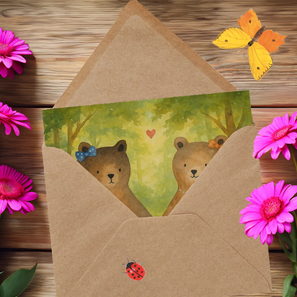 Deluxe Karte Bär Freundin Design Karte, Grußkarte, Klappkarte, Einladungskarte, Glückwunschkarte, Hochzeitskarte, Geburtstagskarte, Hochwertige Grußkarte, Hochwertige Klappkarte, Bär, Teddy, Teddybär, Bär Freundin Beste Freund Liebe Liebesbeweis Verliebt Kumpel Kumpeliene