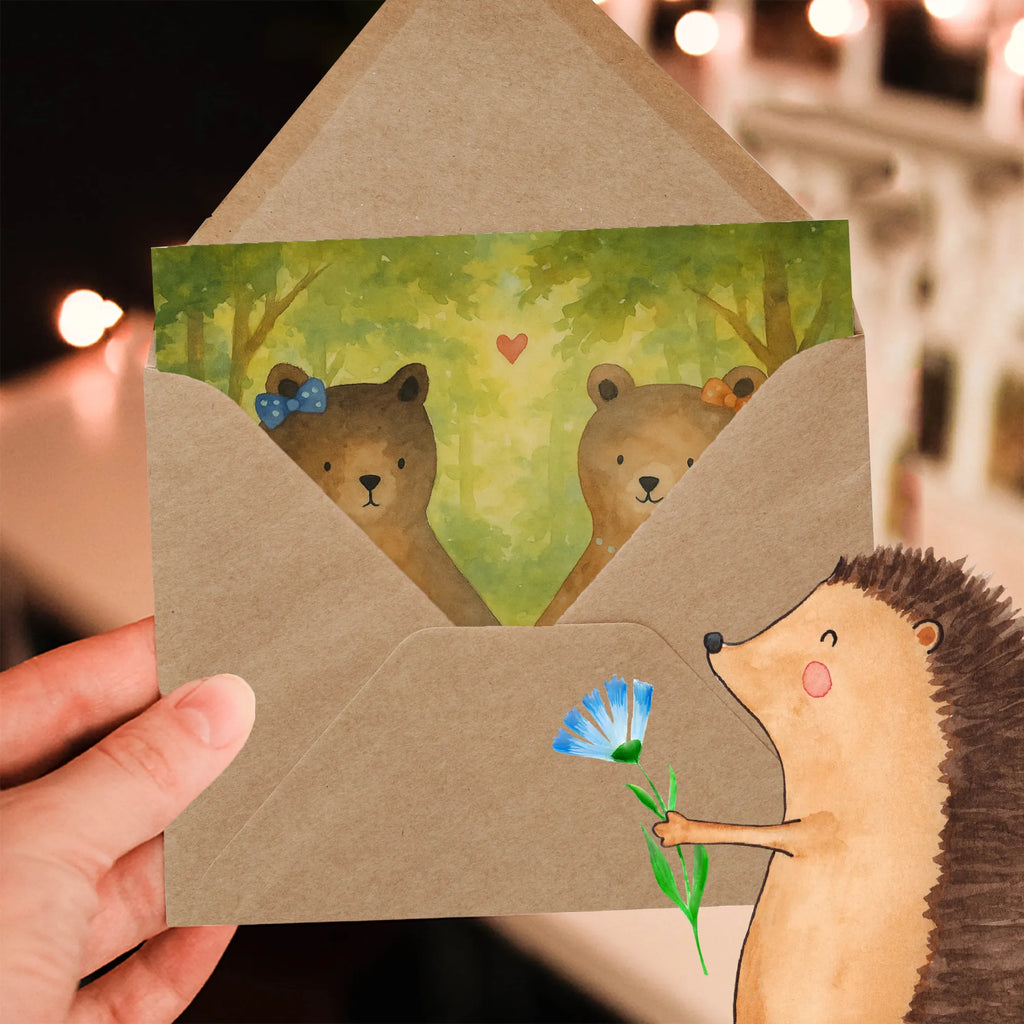 Deluxe Karte Bär Freundin Design Karte, Grußkarte, Klappkarte, Einladungskarte, Glückwunschkarte, Hochzeitskarte, Geburtstagskarte, Hochwertige Grußkarte, Hochwertige Klappkarte, Bär, Teddy, Teddybär, Bär Freundin Beste Freund Liebe Liebesbeweis Verliebt Kumpel Kumpeliene