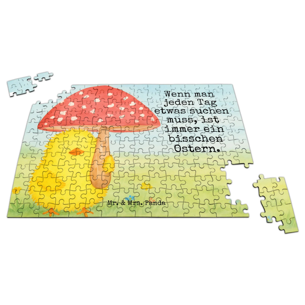 Puzzle pisklę muchomor czerwony Design Puzzle, Ostern, Osterhase, Ostergeschenke, Osternest, Osterdeko, Geschenke zu Ostern, Ostern Geschenk, Ostergeschenke Kinder, Ostern Kinder, Küken, Fliegenpilz, Glückspilz, Frohe Ostern, Ostergrüße