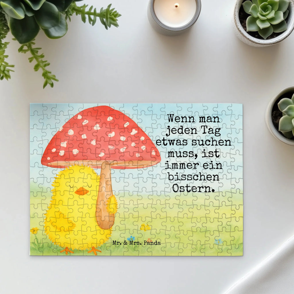 Puzzle pisklę muchomor czerwony Design Puzzle, Ostern, Osterhase, Ostergeschenke, Osternest, Osterdeko, Geschenke zu Ostern, Ostern Geschenk, Ostergeschenke Kinder, Ostern Kinder, Küken, Fliegenpilz, Glückspilz, Frohe Ostern, Ostergrüße