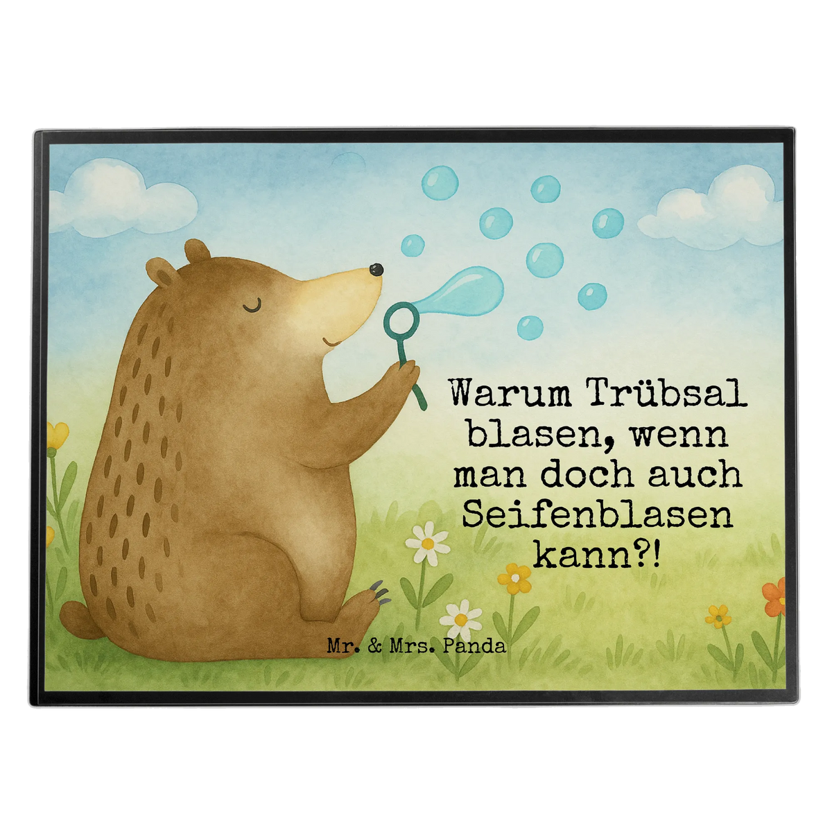 Desk pad bear soap bubbles Design teddy bear, cuddly toy, Soap Bubbles Bear Funny Being Happy Sad Happy
