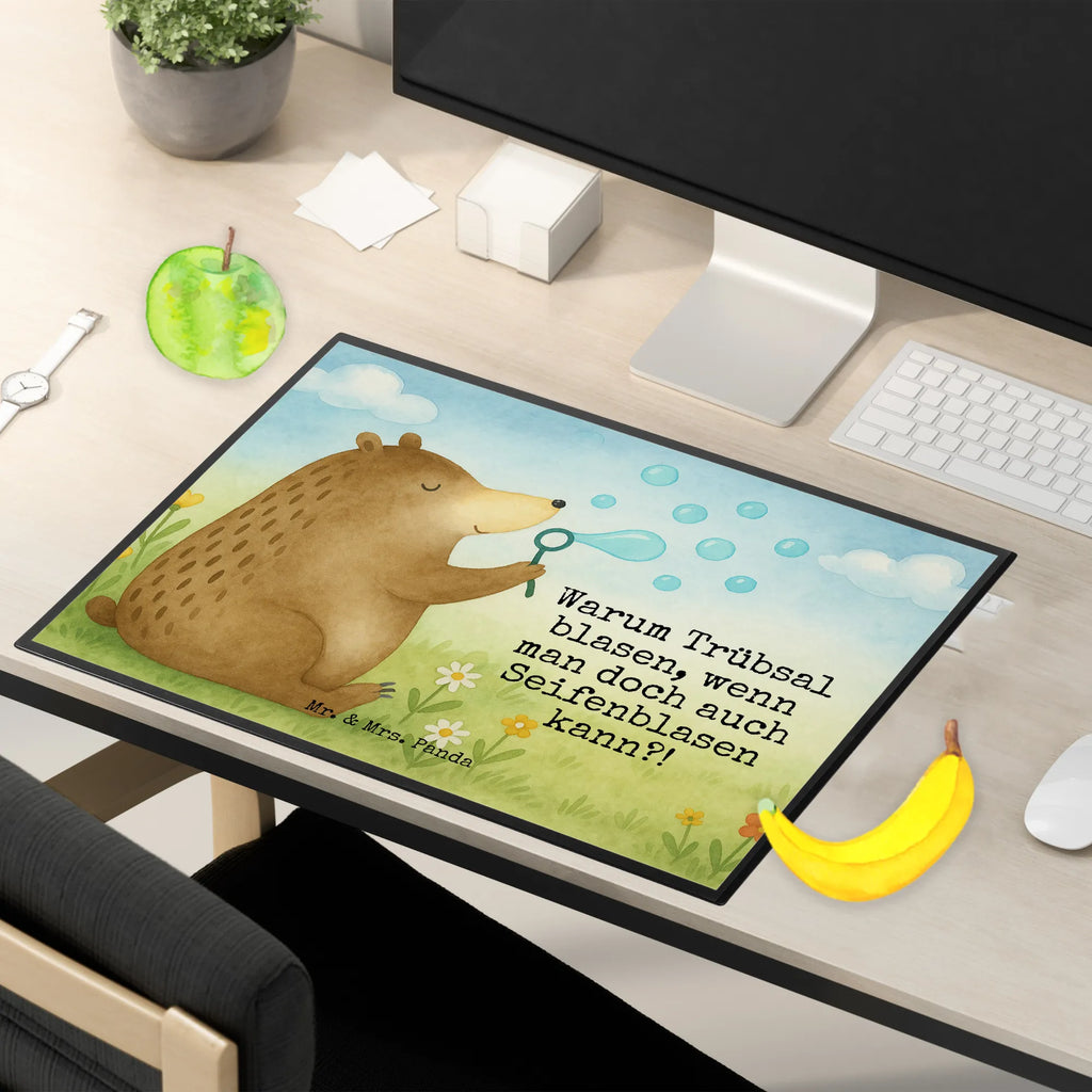 Schreibtischunterlage Bär Seifenblasen Design Schreibunterlage, Schreibtischauflage, Bürobedarf, Büroartikel, Schreibwaren, Schreibtisch Unterlagen, Schreibtischunterlage Groß, Bär, Teddy, Teddybär, Seifenblasen Bär Lustig Sein Glücklich Traurig Happy