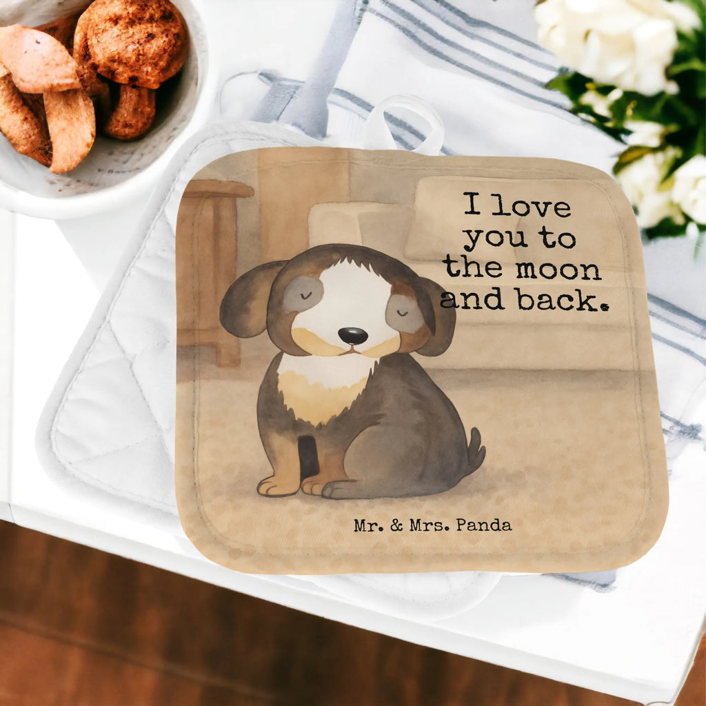 2er Set Topflappen  Hund Entspannen Design Topflappen, Topfuntersetzer, Ofenhandschuh, Topflappen Set, Topflappen lustig, Topflappen mit Spruch, Ofenhandschuhe, Topfhandschuhe, Topfhandschuh, Topflappenset, Topflappen 2er Set, Schöne Topflappen, Hund, Hundemotiv, Haustier, Hunderasse, Tierliebhaber, Hundebesitzer, Sprüche, schwarzer Hund, Hundeliebe, Liebe, Hundeglück