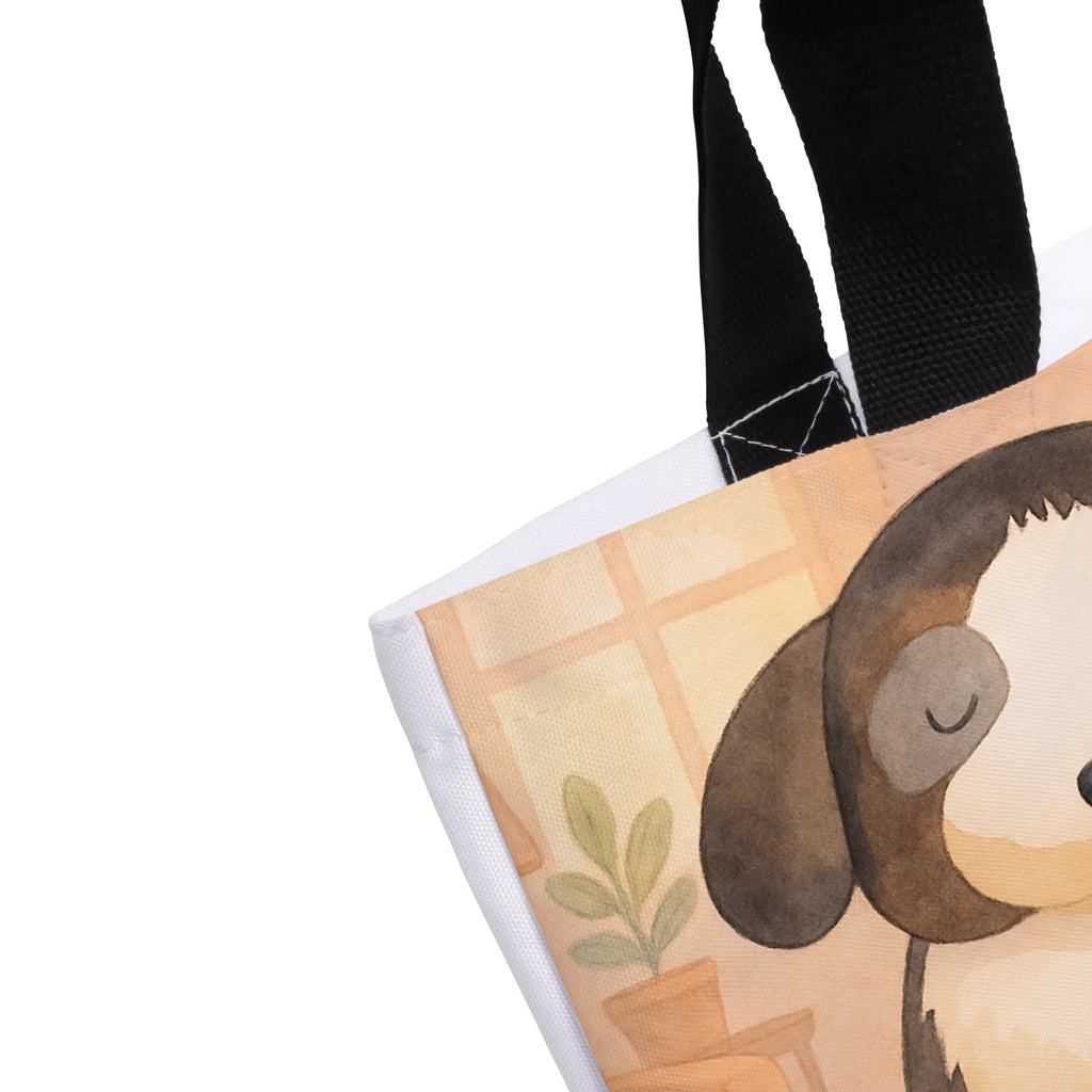 Shopper Dog Relax Design Beutel, Einkaufstasche, Tasche, Strandtasche, Einkaufsbeutel, Shopper, Schultasche, Freizeittasche, Tragebeutel, Schulbeutel, Alltagstasche, Hund, Hundemotiv, Haustier, Hunderasse, Tierliebhaber, Hundebesitzer, Sprüche, schwarzer Hund, Hundeliebe, Liebe, Hundeglück