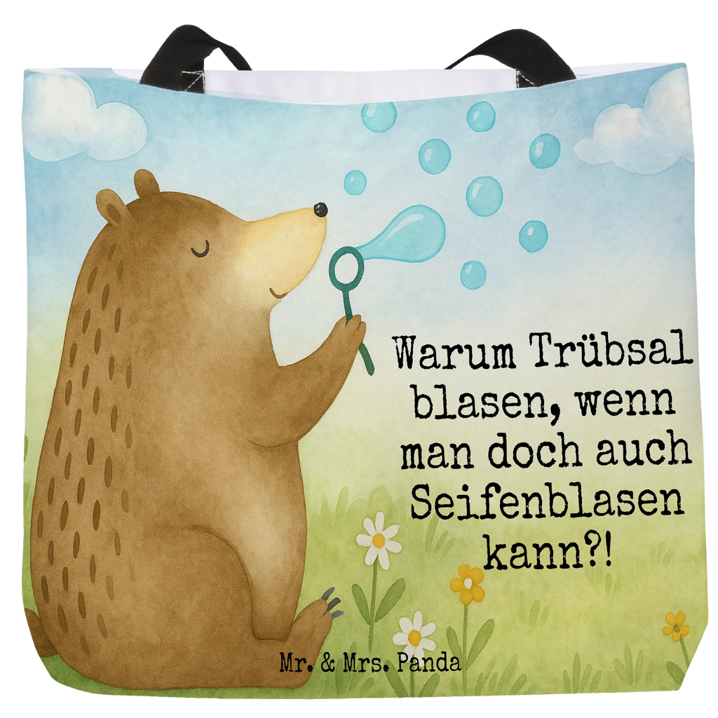 Shopper Bär Seifenblasen Design Beutel, Einkaufstasche, Tasche, Strandtasche, Einkaufsbeutel, Shopper, Schultasche, Freizeittasche, Tragebeutel, Schulbeutel, Alltagstasche, Bär, Teddy, Teddybär, Seifenblasen Bär Lustig Sein Glücklich Traurig Happy