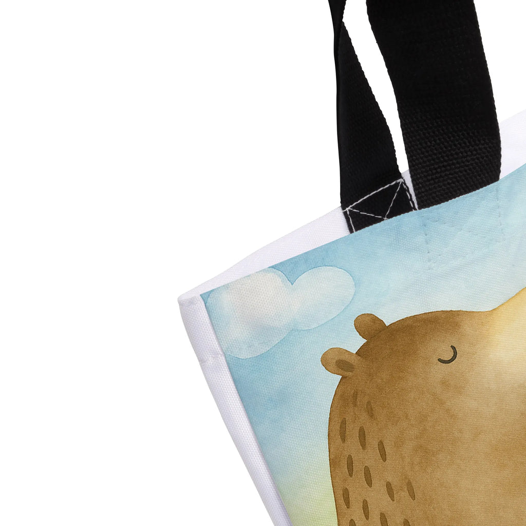 Shopper Bär Seifenblasen Design Beutel, Einkaufstasche, Tasche, Strandtasche, Einkaufsbeutel, Shopper, Schultasche, Freizeittasche, Tragebeutel, Schulbeutel, Alltagstasche, Bär, Teddy, Teddybär, Seifenblasen Bär Lustig Sein Glücklich Traurig Happy