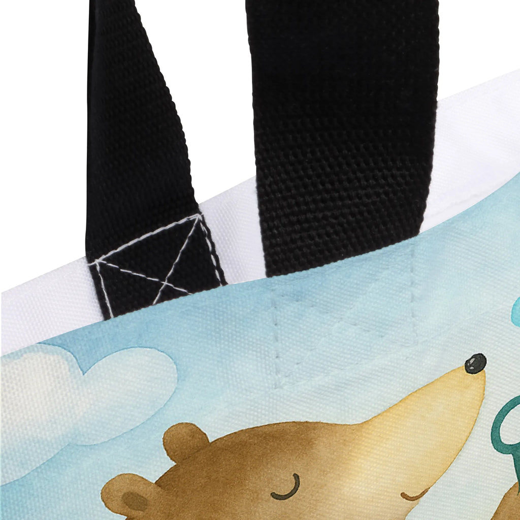 Shopper Bär Seifenblasen Design Beutel, Einkaufstasche, Tasche, Strandtasche, Einkaufsbeutel, Shopper, Schultasche, Freizeittasche, Tragebeutel, Schulbeutel, Alltagstasche, Bär, Teddy, Teddybär, Seifenblasen Bär Lustig Sein Glücklich Traurig Happy