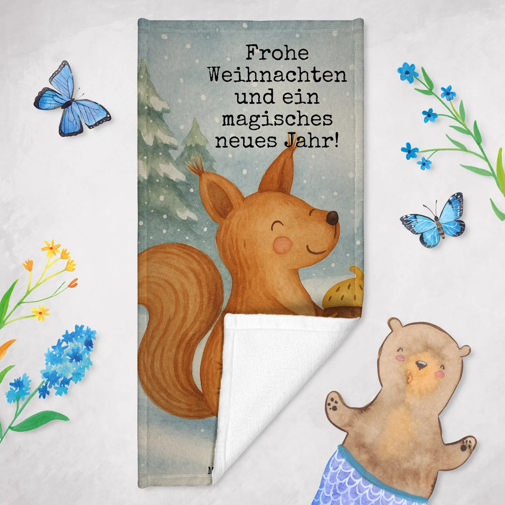 Badehandtuch Eichhörnchen Weihnachten Design Duschtuch, Badetuch, Strandtuch, Saunatuch, Kinder Handtuch, Winter, Weihnachten, Weihnachtsdeko, Nikolaus, Advent, Heiligabend, Wintermotiv, Frohe Weihnachten, Frohes neues Jahr, Guten Rutsch, Weihnachtsmotiv, Weihnachtsgruß, Neujahr, Vogel