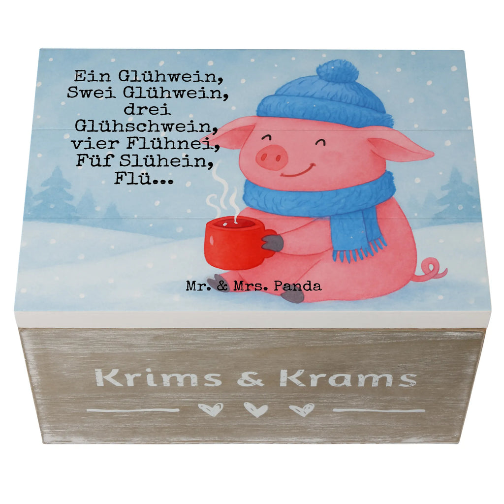 Wooden chest piggy Mulled wine Design Holzkiste, Kiste, Schatzkiste, Truhe, Schatulle, XXL, Erinnerungsbox, Erinnerungskiste, Dekokiste, Aufbewahrungsbox, Geschenkbox, Geschenkdose, Winter, Weihnachten, Weihnachtsdeko, Nikolaus, Advent, Heiligabend, Wintermotiv, Glühwein, Betrunken, Weihnachtsmarkt, Spruch