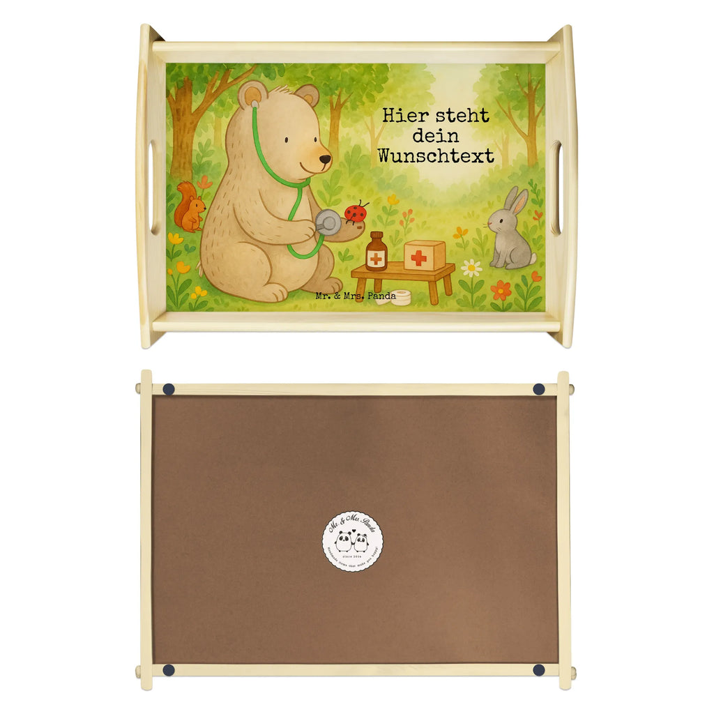 Personalisiertes Serviertablett Bär Arzt Design Personalisiertes Küchentablett, Personalisiertes Tablett, Personalisiertes Dekotablett, Tablett mit Namen, Serviertablett mit Namen, Personalisiertes Serviertablett, Personalisiertes Frühstückstablett, Personalisiertes Holztablett, Bär, Teddy, Teddybär, Professorin, Doktor, Arzt, Doktorin, Professor, Ärztin