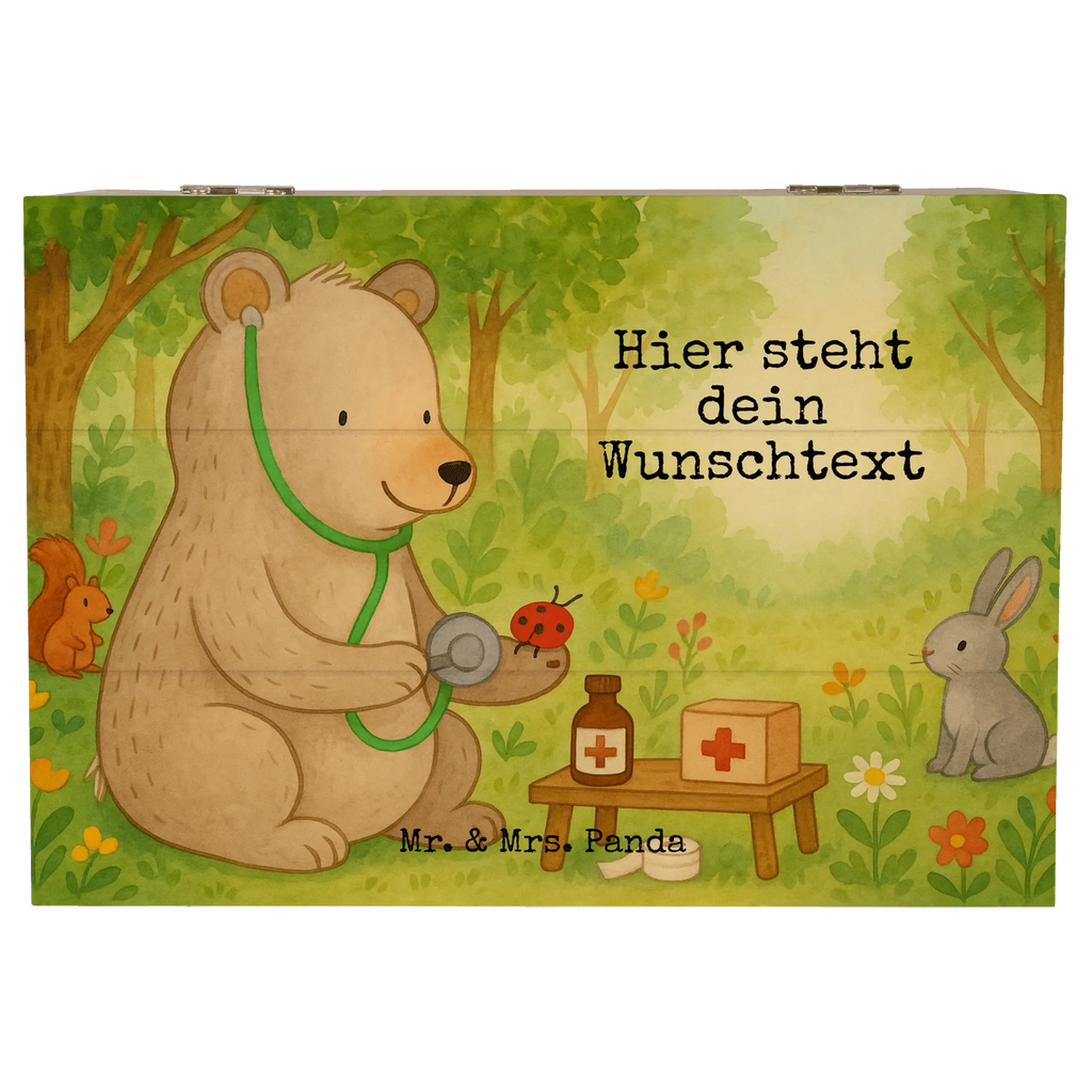 Personalisierte Holzkiste Bär Arzt Design Dekokiste mit Namen, Truhe mit Namen, Aufbewahrungsbox Personalisiert, Holzkiste mit Namen, Truhe Personalisiert, Dekokiste Personalisiert, Schatzkiste mit Namen, Kiste mit Namen, Schatulle mit Namen, GEschenkdose Personalisiert, Kiste Personalisiert, Schatulle Personalisiert, Holzkiste Personalisiert, Erinnerungsbox Personalisiert, Schatzkiste Personalisiert, Erinnerungskiste Personalisiert, Geschenkbox Personalisiert, Aufbewahrungsbox mit Namen, mit Namen, Erinnerungsbox mit Namen, Teddy, Teddybär, Bär, Doktorin, Professor, Professorin, Ärztin, Doktor, Arzt