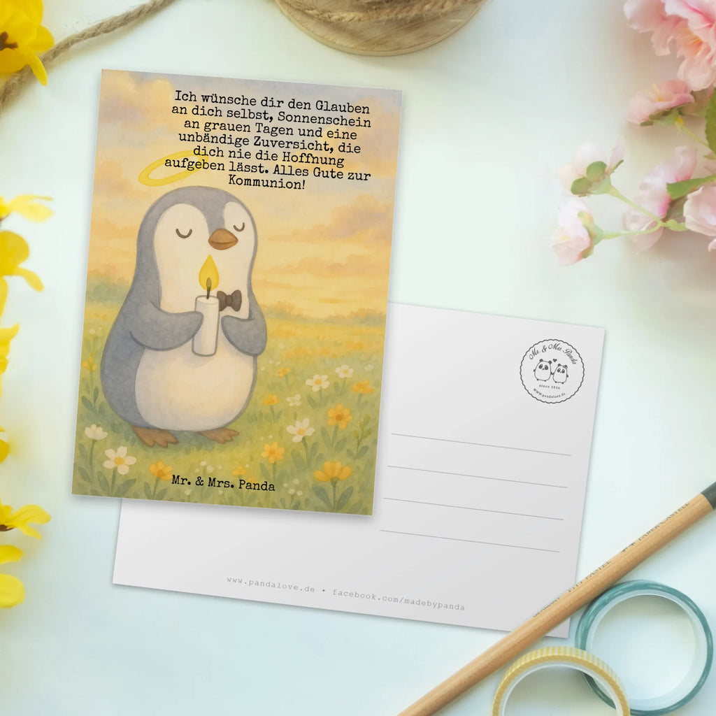 Postcard penguin communion Design Postkarte, Karte, Geschenkkarte, Grußkarte, Einladung, Ansichtskarte, Geburtstagskarte, Einladungskarte, Dankeskarte, Ansichtskarten, Einladung Geburtstag, Einladungskarten Geburtstag, Konfirmation, Kommunion, Jugendweihe, Konfirmation Geschenk, Kommunion Geschenk, Kommunion Dankeschön, Glauben, Sonnenschein