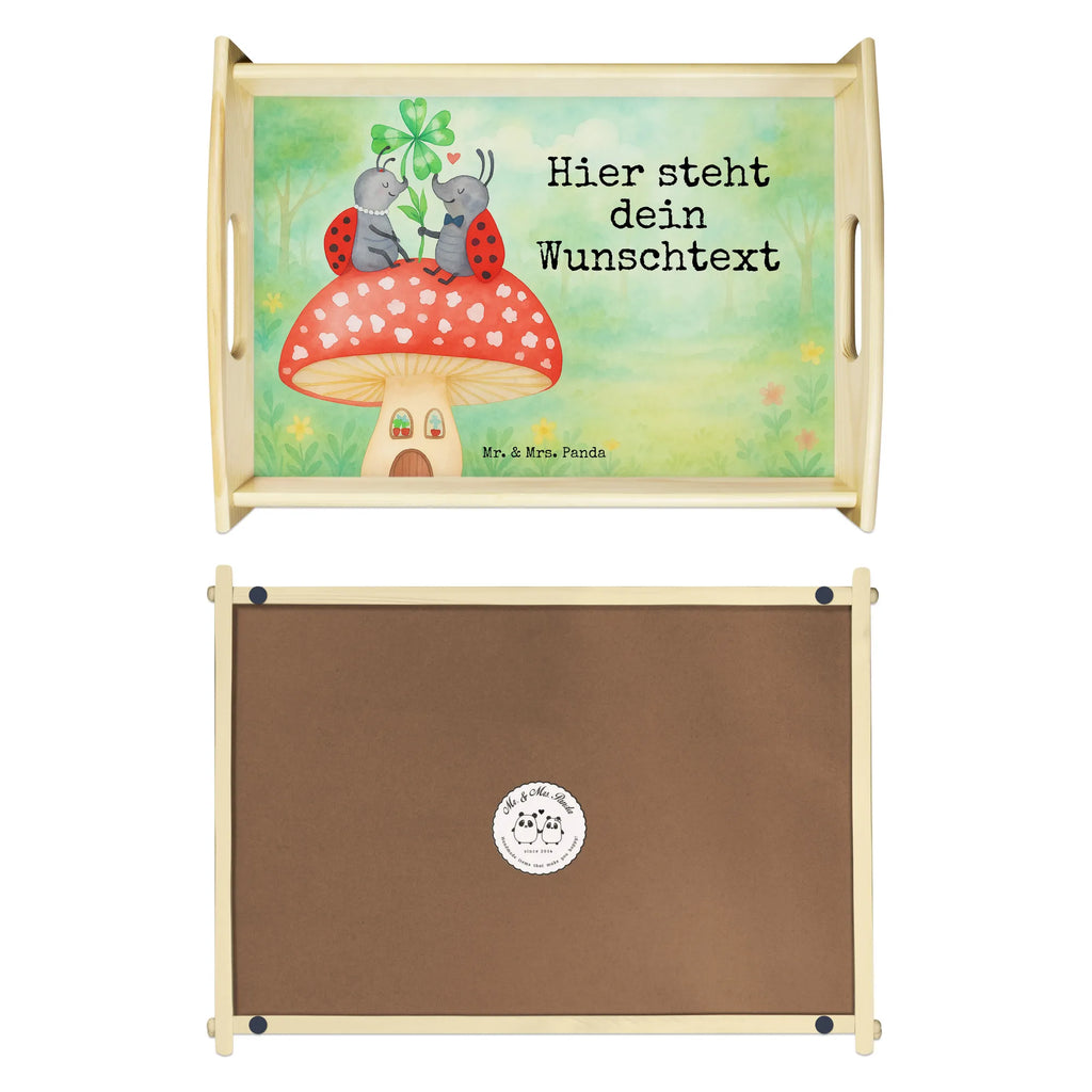 Personalisiertes Serviertablett Marienkäfer Fliegenpilz Design Personalisiertes Serviertablett, Personalisiertes Tablett, Personalisiertes Holztablett, Personalisiertes Küchentablett, Personalisiertes Dekotablett, Personalisiertes Frühstückstablett, Serviertablett mit Namen, Tablett mit Namen, Tiermotive, Gute Laune, lustige Sprüche, Tiere, Haus, Wohnung, zuhause, Fliegenpilz, Marienkäfer, Fleigenpilzhaus