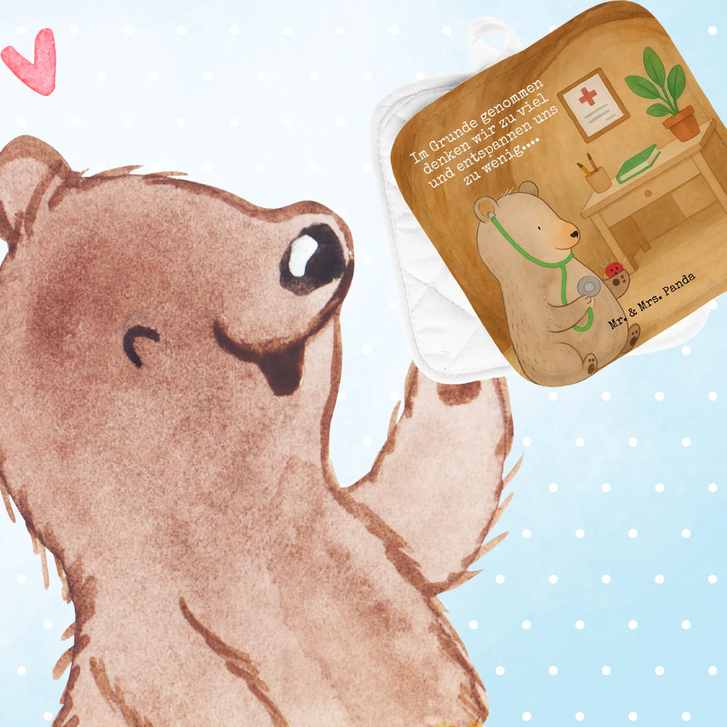 2er Set Topflappen  Bär Arzt Design Topflappen, Topfuntersetzer, Ofenhandschuh, Topflappen Set, Topflappen lustig, Topflappen mit Spruch, Ofenhandschuhe, Topfhandschuhe, Topfhandschuh, Topflappenset, Topflappen 2er Set, Schöne Topflappen, Bär, Teddy, Teddybär, Arzt, Ärztin, Doktor, Professor, Doktorin, Professorin