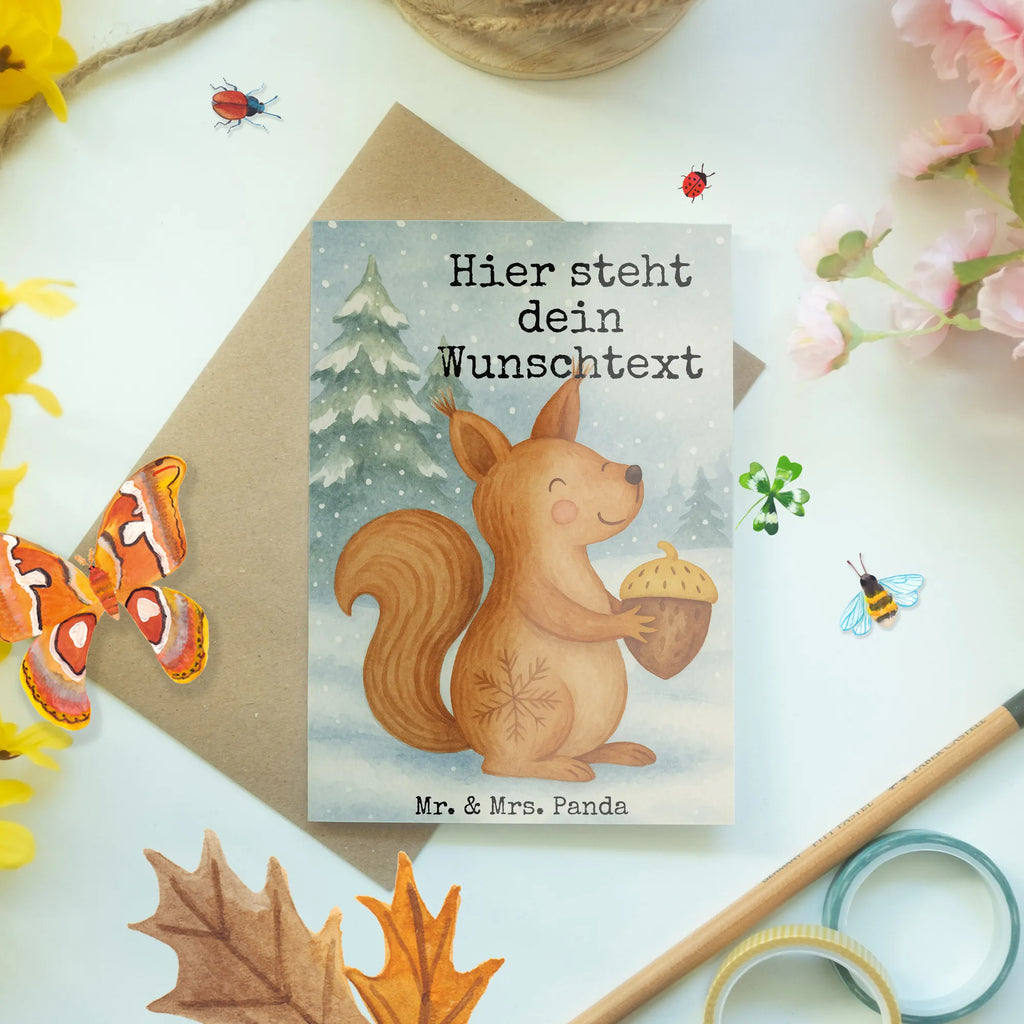Personalisierte Grußkarte Eichhörnchen Weihnachten Design Personalisierte Grußkarte, Personalisiertere Klappkarte, Personalisierte Glückwunschkarte, Grußkarte mit Namen, Grußkarte als Geldgeschenk, Personalisierte Karte, Grußkarte mit persönlichen Nachrichten, Grußkarte selbst gestalten, Grußkarte selber drucken, Personalisierte Hochzeitskarte, Personalisierte Einladungskarte, Grußkarten personalisiert, Personalisierte Geburtstagskarte, Winter, Weihnachten, Weihnachtsdeko, Nikolaus, Advent, Heiligabend, Wintermotiv, Frohe Weihnachten, Weihnachtsgruß, Weihnachtsmotiv, Vogel, Guten Rutsch, Frohes neues Jahr, Neujahr
