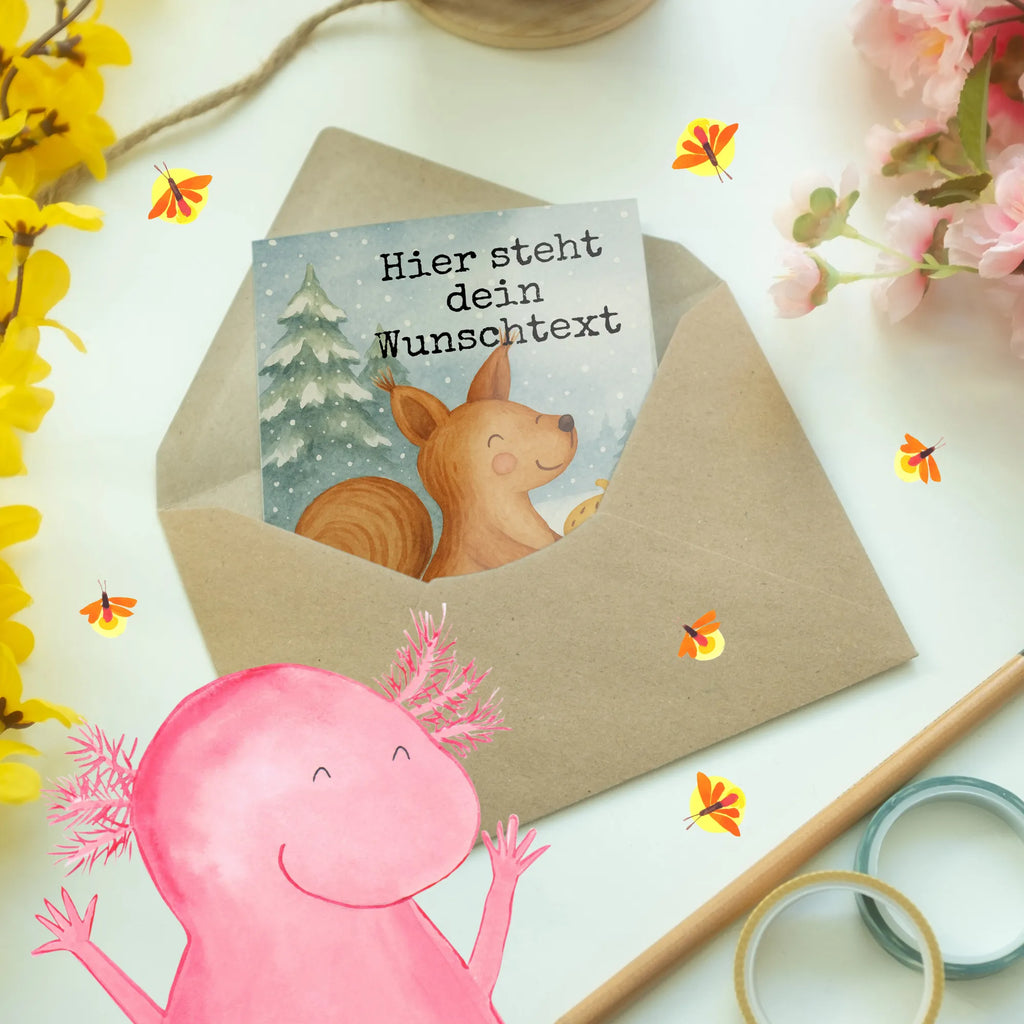 Personalisierte Grußkarte Eichhörnchen Weihnachten Design Personalisierte Grußkarte, Personalisiertere Klappkarte, Personalisierte Glückwunschkarte, Grußkarte mit Namen, Grußkarte als Geldgeschenk, Personalisierte Karte, Grußkarte mit persönlichen Nachrichten, Grußkarte selbst gestalten, Grußkarte selber drucken, Personalisierte Hochzeitskarte, Personalisierte Einladungskarte, Grußkarten personalisiert, Personalisierte Geburtstagskarte, Winter, Weihnachten, Weihnachtsdeko, Nikolaus, Advent, Heiligabend, Wintermotiv, Frohe Weihnachten, Weihnachtsgruß, Weihnachtsmotiv, Vogel, Guten Rutsch, Frohes neues Jahr, Neujahr