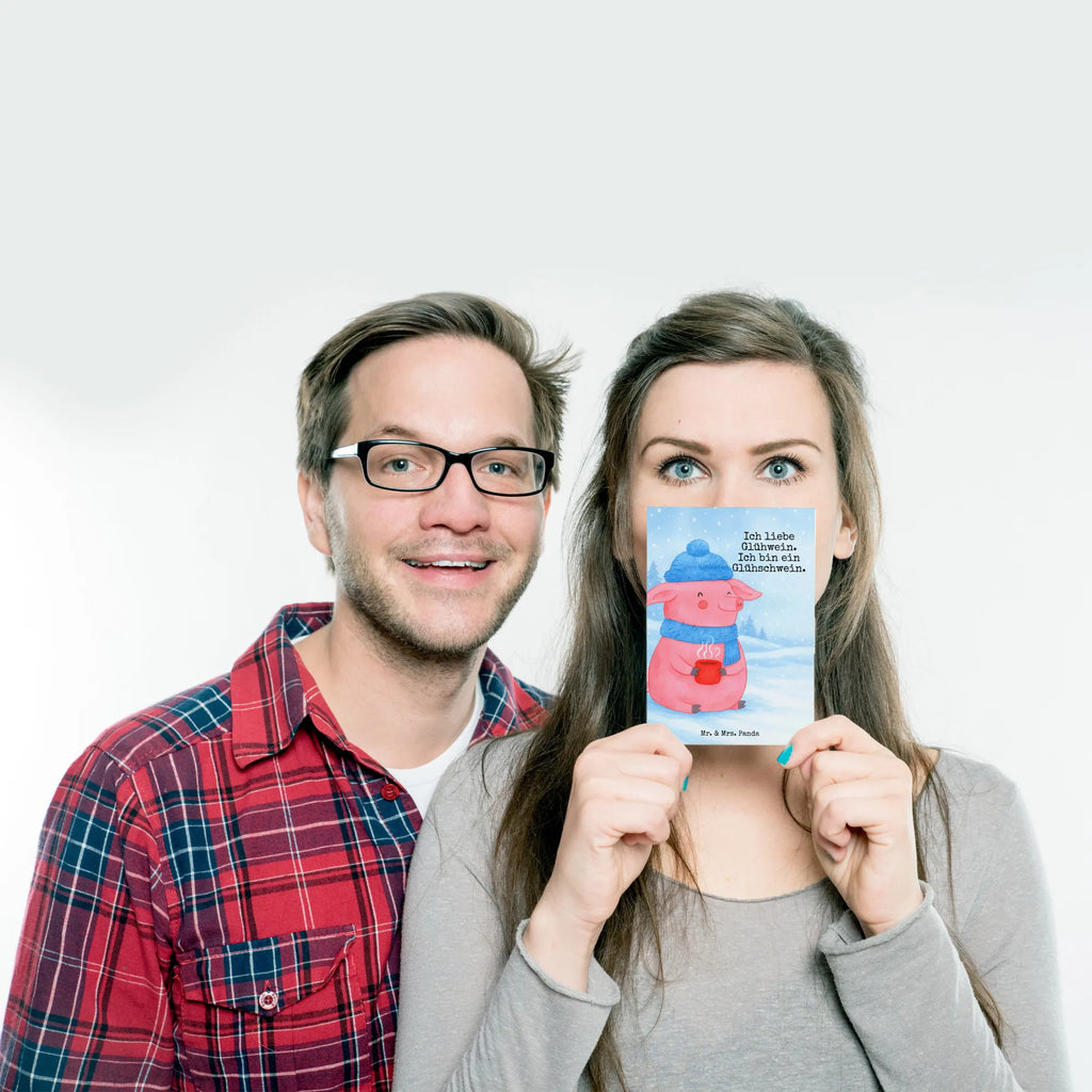 Postcard Pig Mulled wine Design Postkarte, Karte, Geschenkkarte, Grußkarte, Einladung, Ansichtskarte, Geburtstagskarte, Einladungskarte, Dankeskarte, Ansichtskarten, Einladung Geburtstag, Einladungskarten Geburtstag, Winter, Weihnachten, Weihnachtsdeko, Nikolaus, Advent, Heiligabend, Wintermotiv, Glühschwein, Glühwein, Weihnachtsmarkt, Punsch