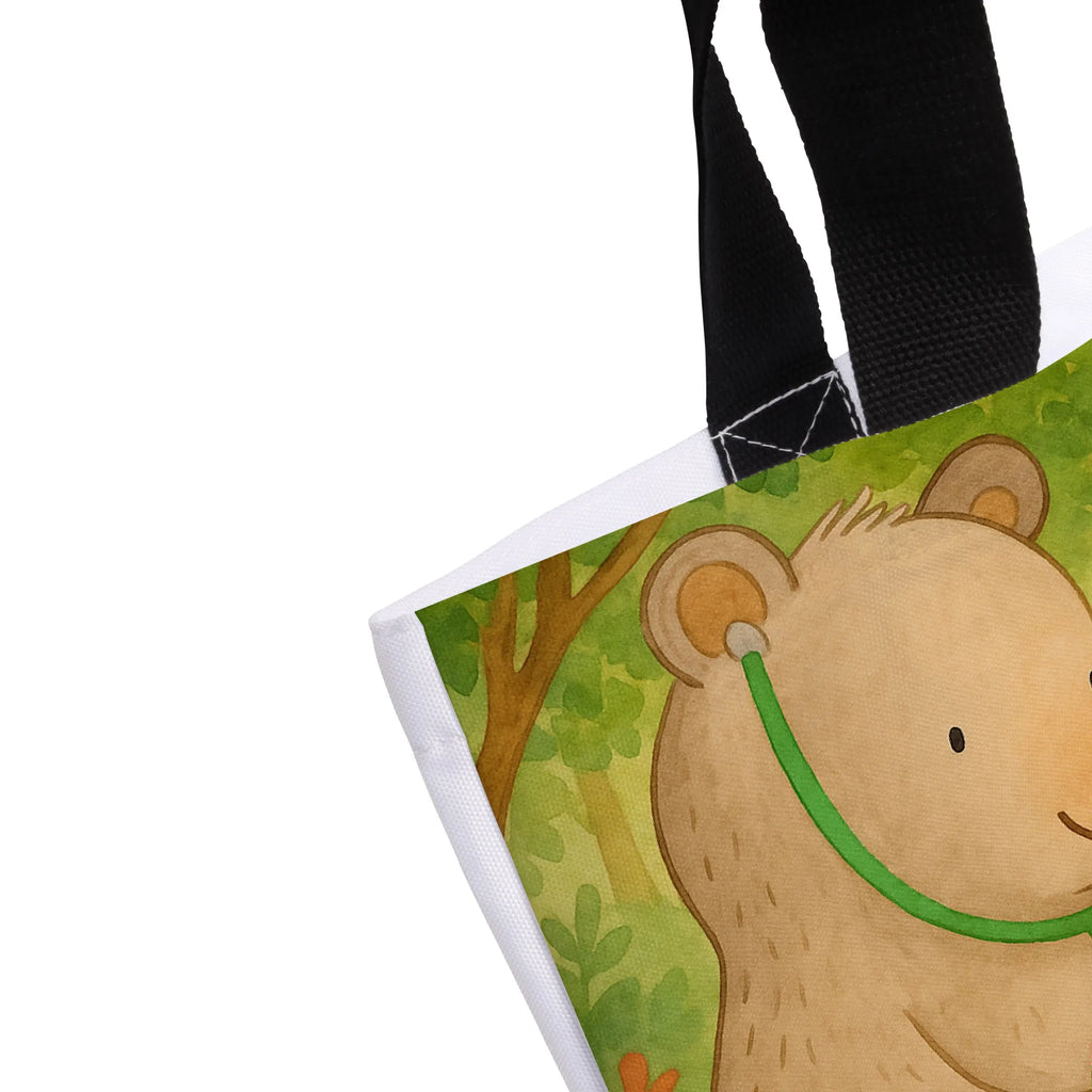 Shopper bear Physician Design Beutel, Einkaufstasche, Tasche, Strandtasche, Einkaufsbeutel, Shopper, Schultasche, Freizeittasche, Tragebeutel, Schulbeutel, Alltagstasche, Bär, Teddy, Teddybär, Arzt, Ärztin, Doktor, Professor, Doktorin, Professorin