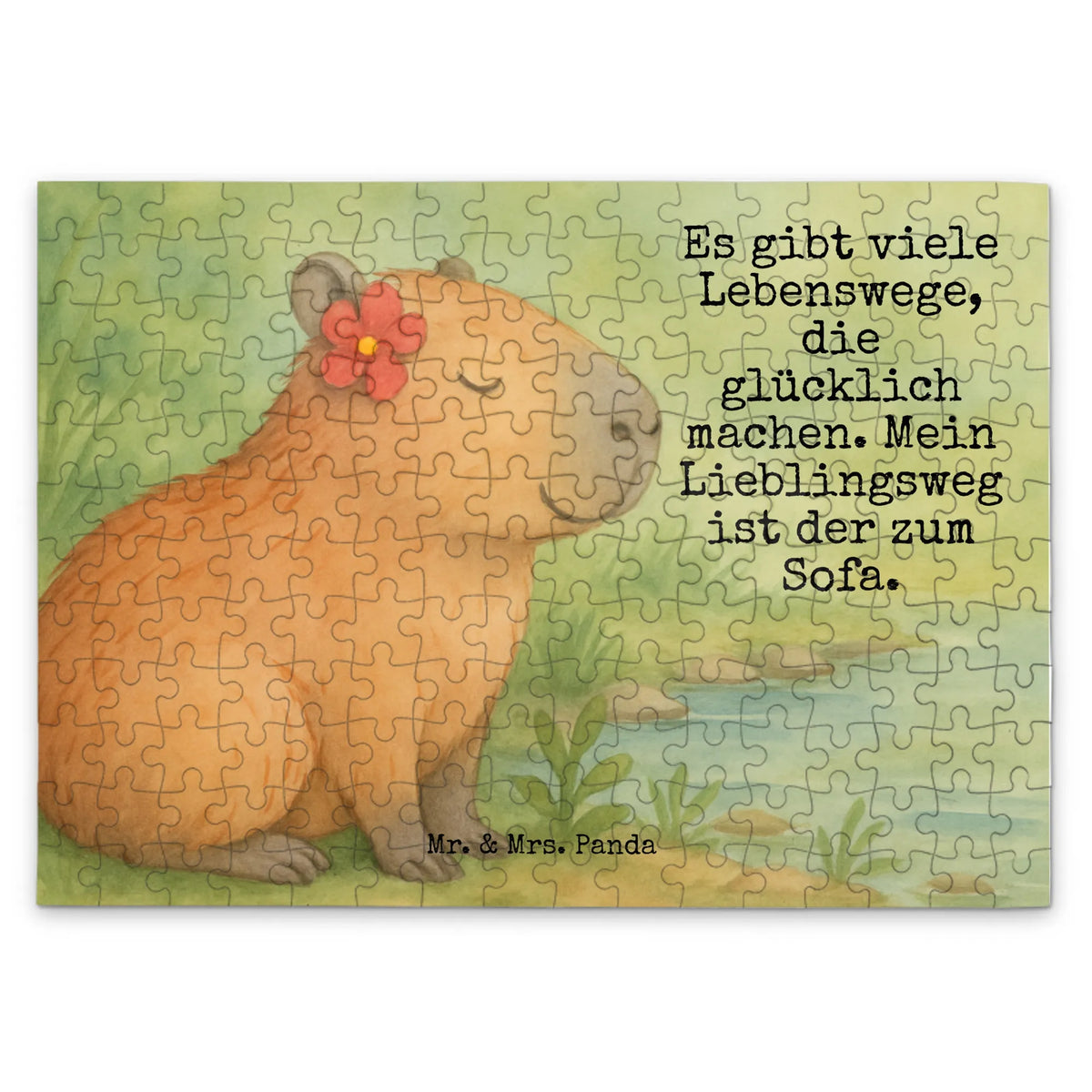 Puzzle Capybara Blume Design Geduldspiel, 1500 Teile Puzzle, 1000 Teile Puzzle, 300 Teile Puzzle, Puzzle, Legespiel, 500 Teile Puzzle, Puzzlespiel, 2000 Teile Puzzle, Lustige Sprüche, Tiere, Tiermotive, Gute Laune, Capybara