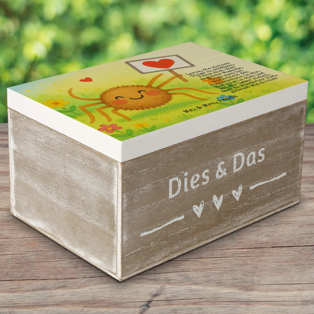 Holzkiste Spinne Agathe Motivation Design Holzkiste, Kiste, Schatzkiste, Truhe, Schatulle, XXL, Erinnerungsbox, Erinnerungskiste, Dekokiste, Aufbewahrungsbox, Geschenkbox, Geschenkdose, Spinne Agathe, Spinne, Agathe, Videos, Merchandise, Motivation, Glück, Liebe, Vertrauen, Dankeschön