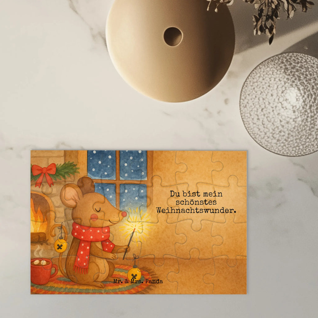 Puzzle Maus Weihnachten Design Puzzle, Wintermotiv, Advent, Heiligabend, Weihnachten, Winter, Nikolaus, Weihnachtsdeko, Mäuschen, Weihnachtsmotiv, Weihnachtsgruß, Maus, Weihnachtswunder, Frohe Weihnachten