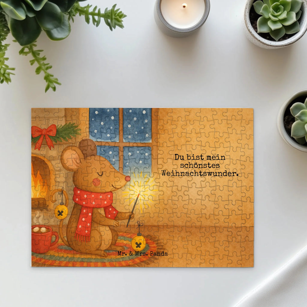 Puzzle Maus Weihnachten Design Puzzle, Wintermotiv, Advent, Heiligabend, Weihnachten, Winter, Nikolaus, Weihnachtsdeko, Mäuschen, Weihnachtsmotiv, Weihnachtsgruß, Maus, Weihnachtswunder, Frohe Weihnachten