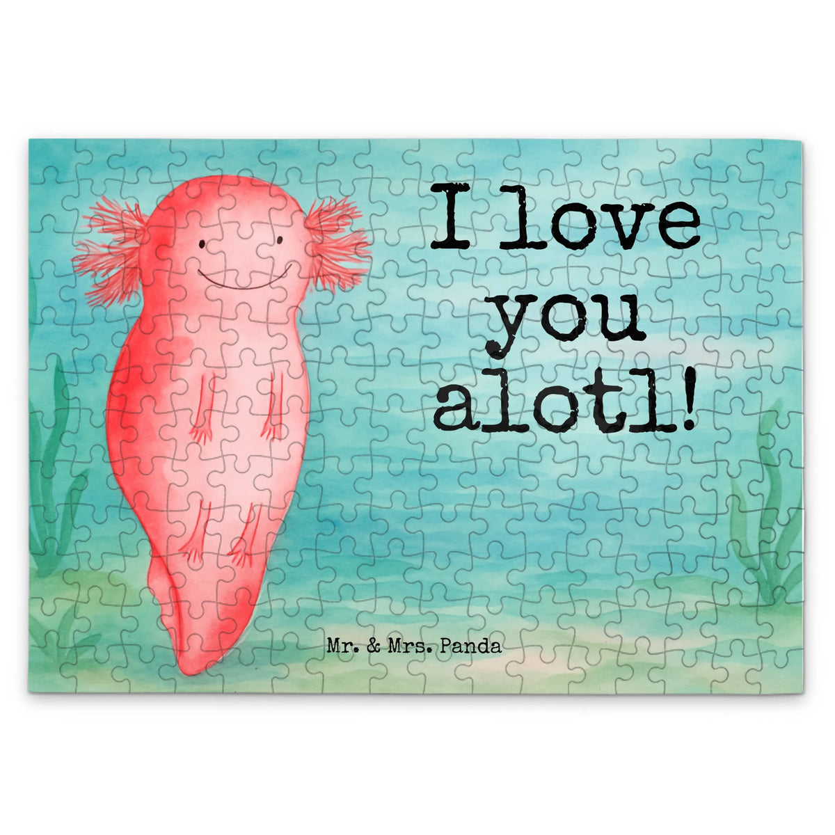 Puzzle Axolotl Liebe Design Puzzle, Geduldspiel, Puzzlespiel, 500 Teile Puzzle, 300 Teile Puzzle, 1500 Teile Puzzle, Legespiel, 1000 Teile Puzzle, 2000 Teile Puzzle, Freundin, Freund, Liebe, Liebesgeschenk, Jahrestag, Verlobung, Partner, Ehemann, Ehefrau, Heiraten, Heiratsantrag, Hocheitstag, Liebesbeweis, für Ehemann, für Männer, Hochzeitstag, Mitbringsel, Valentinstag, Geschenk für Partner, Geschenk für Frauen, Geschenk für Freundin
