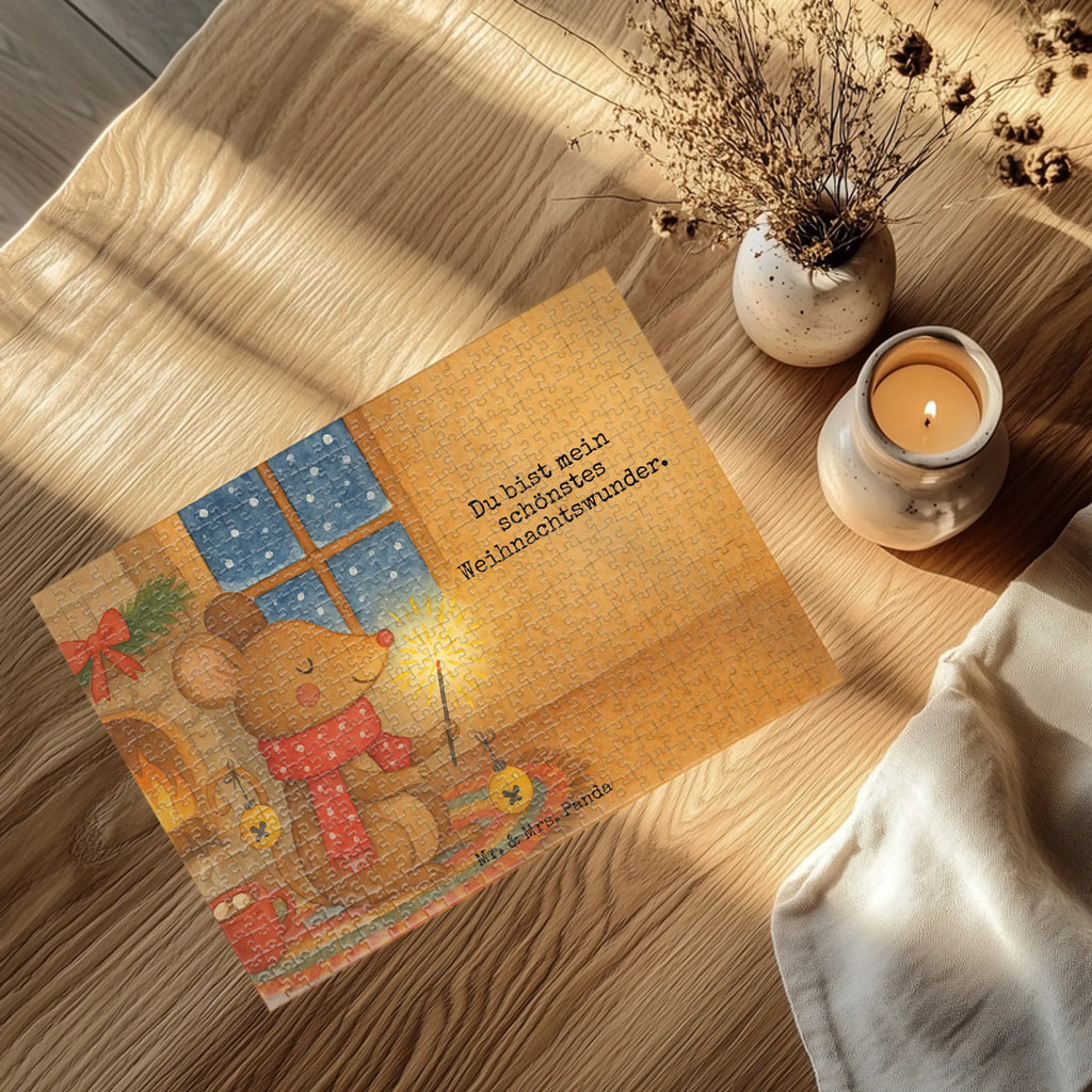 Puzzle Maus Weihnachten Design Puzzle, Wintermotiv, Advent, Heiligabend, Weihnachten, Winter, Nikolaus, Weihnachtsdeko, Mäuschen, Weihnachtsmotiv, Weihnachtsgruß, Maus, Weihnachtswunder, Frohe Weihnachten