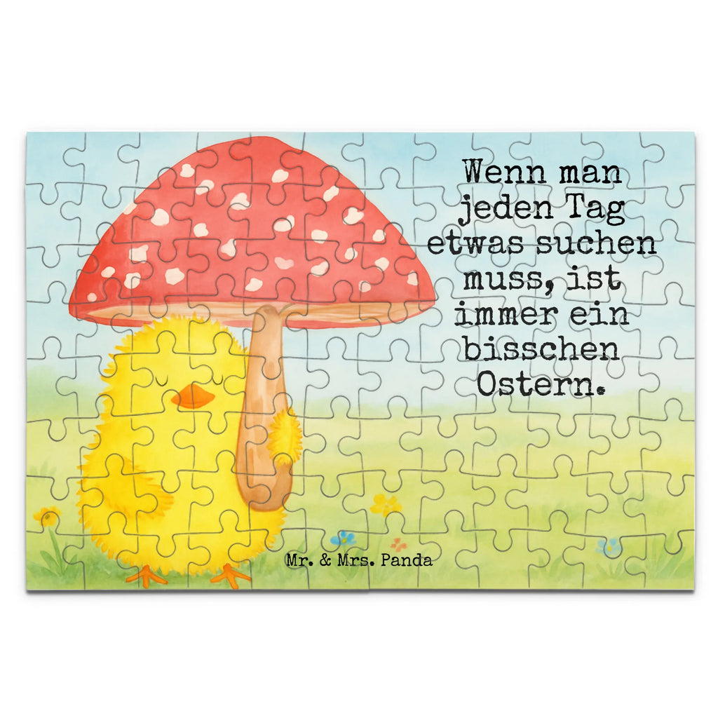 Puzzle pisklę muchomor czerwony Design Puzzle, Ostern, Osterhase, Ostergeschenke, Osternest, Osterdeko, Geschenke zu Ostern, Ostern Geschenk, Ostergeschenke Kinder, Ostern Kinder, Küken, Fliegenpilz, Glückspilz, Frohe Ostern, Ostergrüße
