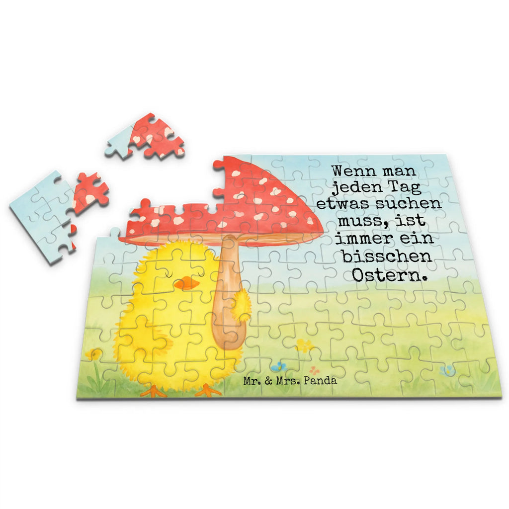 Puzzle pisklę muchomor czerwony Design Puzzle, Ostern, Osterhase, Ostergeschenke, Osternest, Osterdeko, Geschenke zu Ostern, Ostern Geschenk, Ostergeschenke Kinder, Ostern Kinder, Küken, Fliegenpilz, Glückspilz, Frohe Ostern, Ostergrüße