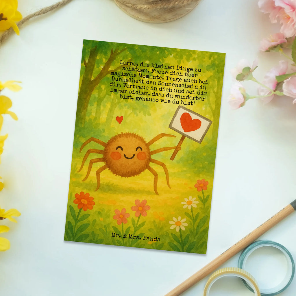 Postkarte Spinne Agathe Motivation Design Postkarte, Karte, Geschenkkarte, Grußkarte, Einladung, Ansichtskarte, Geburtstagskarte, Einladungskarte, Dankeskarte, Ansichtskarten, Einladung Geburtstag, Einladungskarten Geburtstag, Spinne Agathe, Spinne, Agathe, Videos, Merchandise, Motivation, Glück, Liebe, Vertrauen, Dankeschön