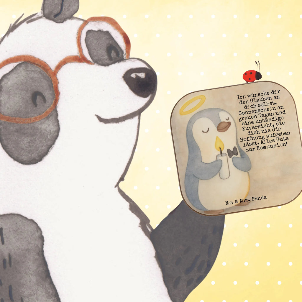 Square coaster penguin communion Design Untersetzer, Bierdeckel, Glasuntersetzer, Untersetzer Gläser, Getränkeuntersetzer, Untersetzer aus Holz, Untersetzer für Gläser, Korkuntersetzer, Untersetzer Holz, Holzuntersetzer, Tassen Untersetzer, Untersetzer Design, Konfirmation, Kommunion, Jugendweihe, Konfirmation Geschenk, Kommunion Geschenk, Kommunion Dankeschön, Glauben, Sonnenschein