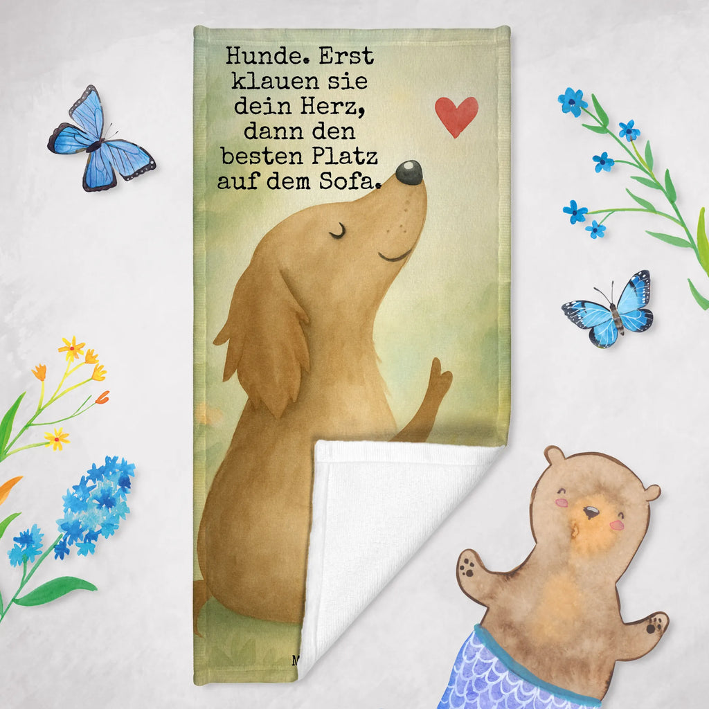 Badehandtuch Hund Liebe Design Duschtuch, Badetuch, Strandtuch, Saunatuch, Kinder Handtuch, Hund, Hundemotiv, Haustier, Hunderasse, Tierliebhaber, Hundebesitzer, Sprüche, Liebe, Hundeglück, Hundeliebe, Hunde, Frauchen