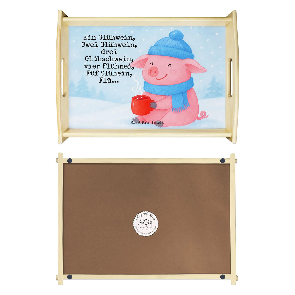 Serviertablett Schweinchen Glühwein Design Serviertablett, Tablett, Holztablett, Küchentablett, Dekotablett, Frühstückstablett, Winter, Weihnachten, Weihnachtsdeko, Nikolaus, Advent, Heiligabend, Wintermotiv, Glühwein, Betrunken, Weihnachtsmarkt, Spruch