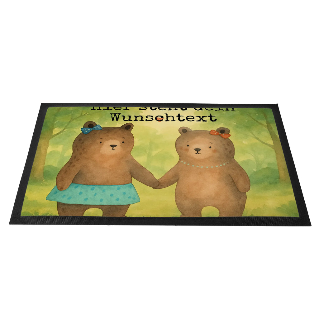 Personalisierte Fußmatte Bär Freundin Design Türvorleger personalisiert, Personalisierte Fußmatte, Türvorleger mit Namen, Namensfussmatte, Personalisiert, Wunschnamen, Haustürmatte personalisiert, Fußmatte bedrucken, Fußmatte mit Namen, Personalisieruung, Bedrucken, Bär, Teddy, Teddybär, Bär Freundin Beste Freund Liebe Liebesbeweis Verliebt Kumpel Kumpeliene