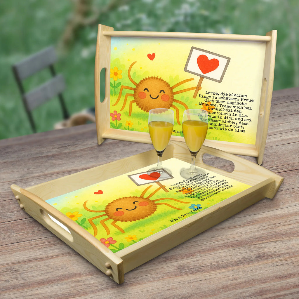 Serving tray Spider Agatha Motivation Design Serviertablett, Tablett, Holztablett, Küchentablett, Dekotablett, Frühstückstablett, Spinne Agathe, Spinne, Agathe, Videos, Merchandise, Motivation, Glück, Liebe, Vertrauen, Dankeschön