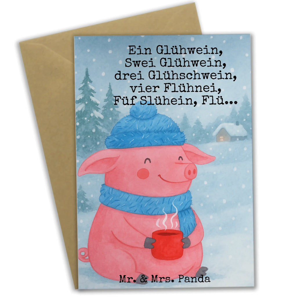 Grußkarte Schweinchen Glühwein Design Grußkarte, Klappkarte, Einladungskarte, Glückwunschkarte, Hochzeitskarte, Geburtstagskarte, Karte, Ansichtskarten, Winter, Weihnachten, Weihnachtsdeko, Nikolaus, Advent, Heiligabend, Wintermotiv, Glühwein, Betrunken, Weihnachtsmarkt, Spruch