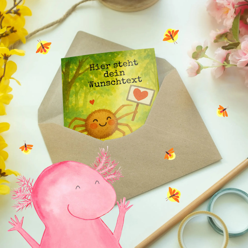 Personalisierte Grußkarte Spinne Agathe Motivation Design Personalisierte Einladungskarte, Grußkarte mit Namen, Grußkarte mit persönlichen Nachrichten, Grußkarte selber drucken, Personalisierte Glückwunschkarte, Personalisierte Hochzeitskarte, Personalisiertere Klappkarte, Personalisierte Geburtstagskarte, Personalisierte Grußkarte, Grußkarten personalisiert, Grußkarte selbst gestalten, Grußkarte als Geldgeschenk, Personalisierte Karte, Spinne Agathe, Spinne, Agathe, Videos, Merchandise, Motivation, Glück, Liebe, Vertrauen, Dankeschön