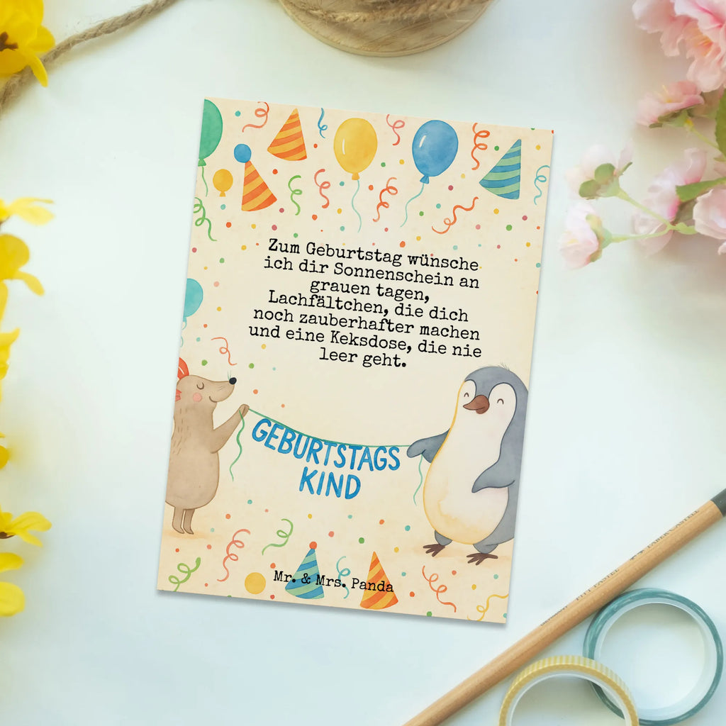 Postkarte Maus Pinguin Geburtstag Design Postkarte, Karte, Geschenkkarte, Grußkarte, Einladung, Ansichtskarte, Geburtstagskarte, Einladungskarte, Dankeskarte, Ansichtskarten, Einladung Geburtstag, Einladungskarten Geburtstag, Geburtstag, Geburtstagsgeschenk, Geschenk, Maus, Pinguin, Geburtstage, Happy Birthday, Geburtstagsfeier